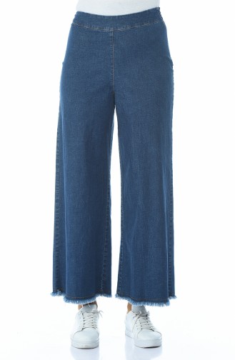 بنطال جينز فضفاض أزرق جينز 7283-01