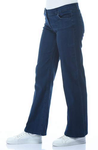 Pantalon Jean Large 2080-01 Bleu Marine 2080-01