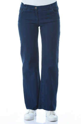 Pantalon Jean Large 2080-01 Bleu Marine 2080-01