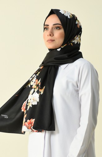 Armine Twill Takinli Şal 250190-02 Siyah 250190-02