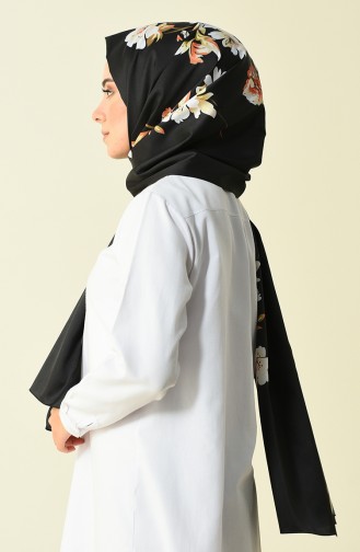 Armine Twill Takinli Şal 250190-02 Siyah 250190-02