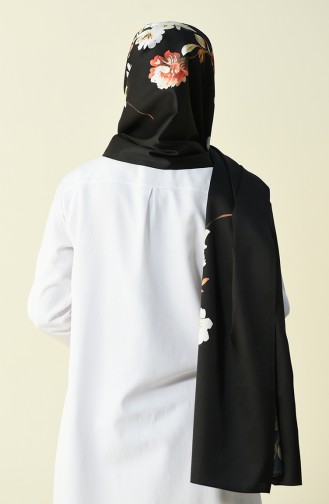 Armine Twill Takinli Şal 250190-02 Siyah 250190-02