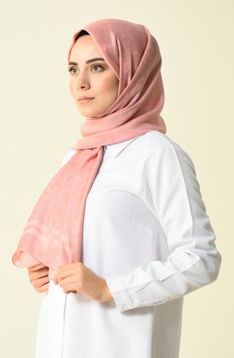 Armine Trend Monogram Shawl Dried Rose 44029-04