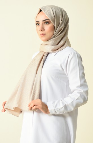 Armine Trend Jacquard Shawl Beige 44055-06