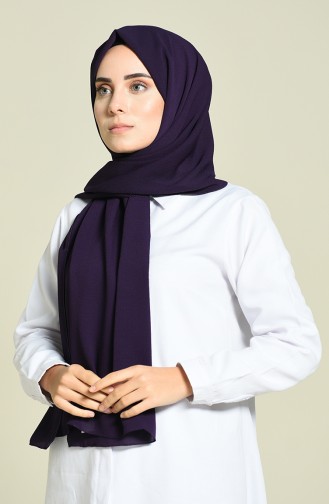 Elmina Soft Kalın Krep Şal 420-105 Mor 420-105