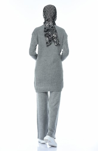 Triko Tunik Pantolon İkili Takım 1912-01 Gri 1912-01