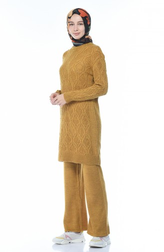 Tricot Tunic Trousers Double Set Mustard 1912-03