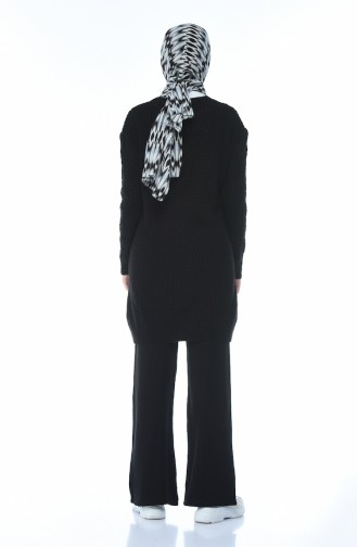 Triko Tunik Pantolon İkili Takım 1912-08 Siyah