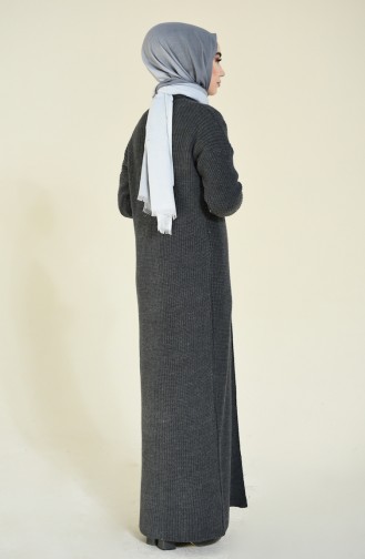 Ensemble Deux Pieces Robe Gilet Tricot 1915-01 Fumé 1915-01