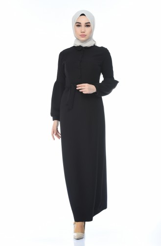 Black Hijab Dress 2699-01