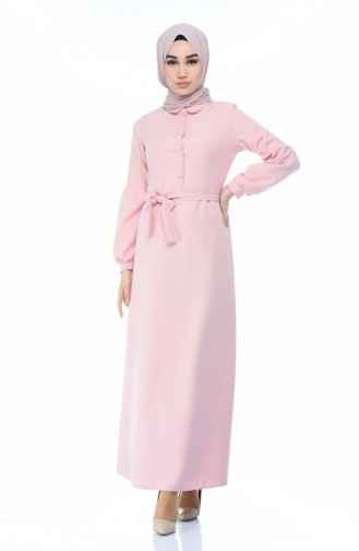 Powder Hijab Dress 2699-02