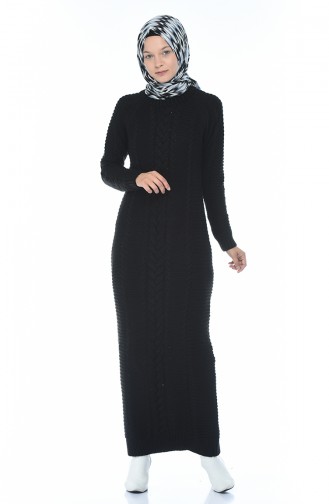 Black İslamitische Jurk 0933-04