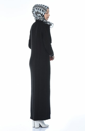 Black İslamitische Jurk 0933-04