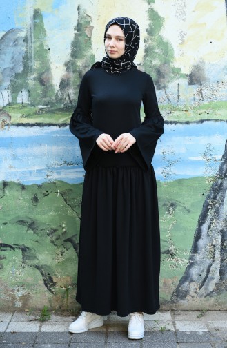 فستان أسود 5038-01