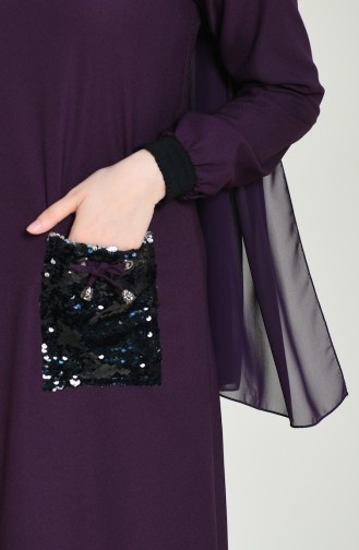 Purple Hijab Dress 0252-05