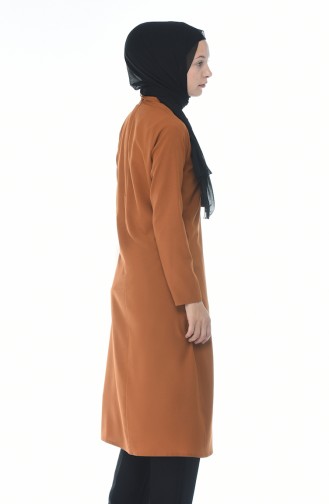 Kravat Yaka Tunik 3044-07 Taba