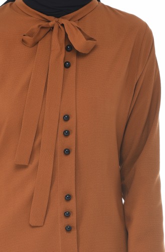 Kravat Yaka Tunik 3044-07 Taba