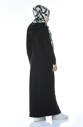 Sports Abaya Black 9100-01