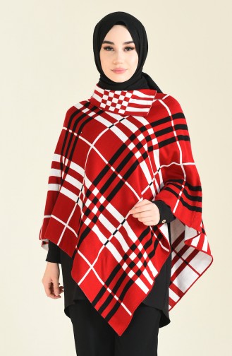 Rot Poncho 1000-02