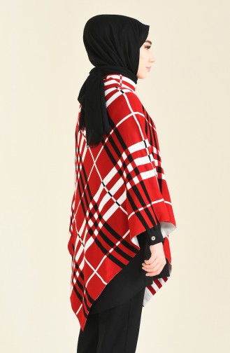 Rot Poncho 1000-02