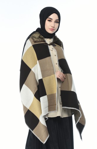 Brown Poncho 1001A-01