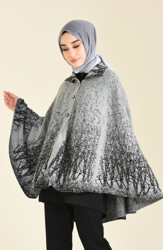 Gray Poncho 1004-01