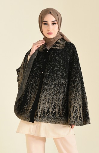 Schwarz Poncho 1004-07