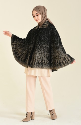 Black Poncho 1004-07