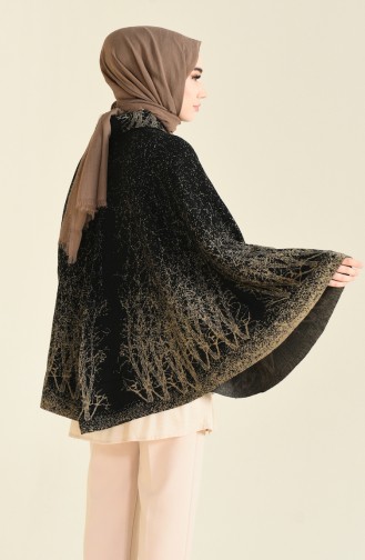 Schwarz Poncho 1004-07