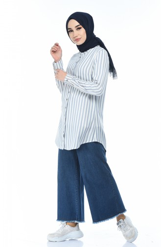 Pantalon Large Jean 7283-01 Bleu Jean 7283-01