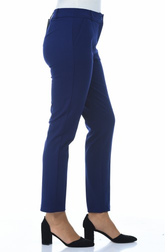 Pantalon Carotte Classique 2113-04 Bleu Pétrol 2113-04