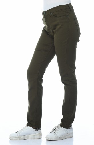 Dark Khaki Broek 17059-01