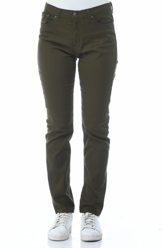 Dark Khaki Broek 17059-01