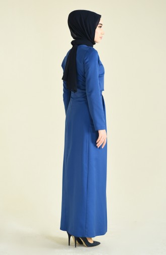 Indigo Hijab Dress 4275-11