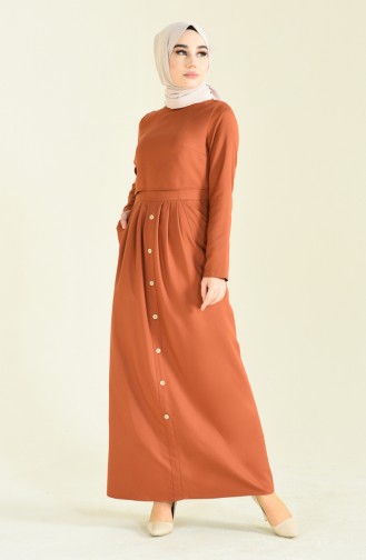 Copper Hijab Dress 4275-12