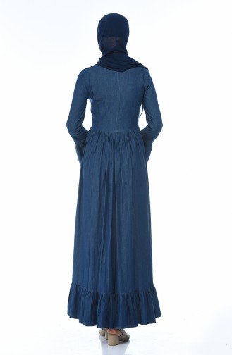 فستان أزرق كحلي 81741-02