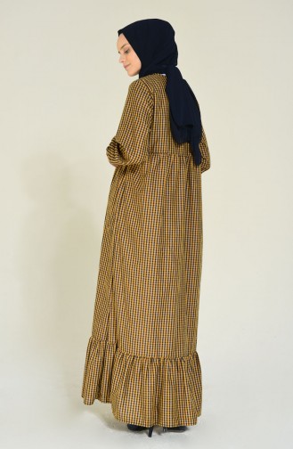 فستان أصفر خردل 1276-05
