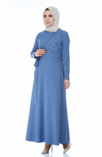 Robe Perlées 2088-01 İndigo 2088-01