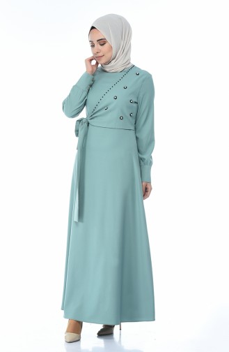 Robe Perlées 2088-06 Vert Noisette 2088-06