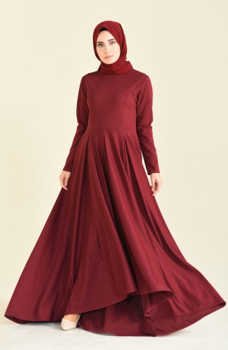 A Pile Dress Bordeaux 1955-01