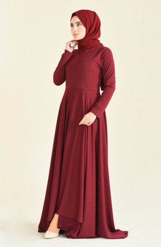 A Pile Dress Bordeaux 1955-01