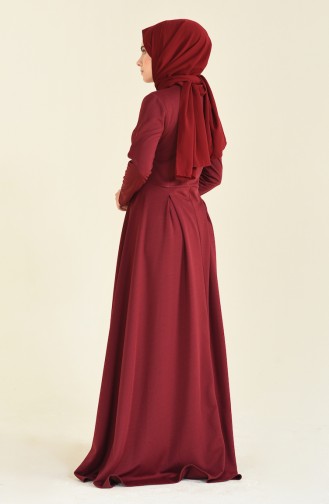 A Pile Dress Bordeaux 1955-01