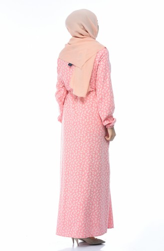 Rosa Hijab Kleider 2124-01