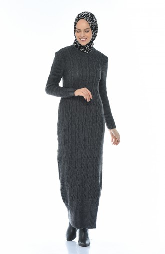 Tricot Dress Anthracite 1909-01