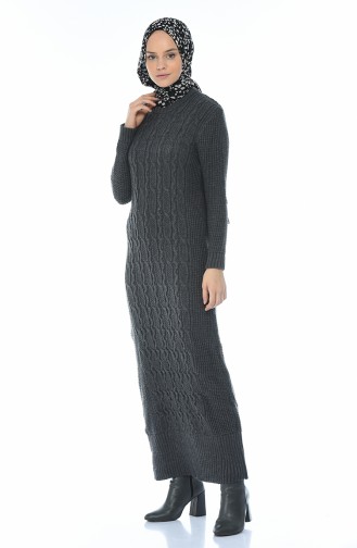 Tricot Dress Anthracite 1909-01