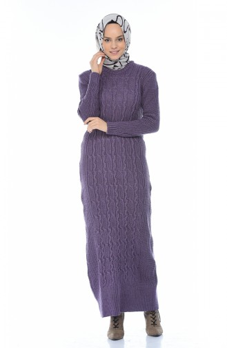 Tricot Dress Purple 1909-05