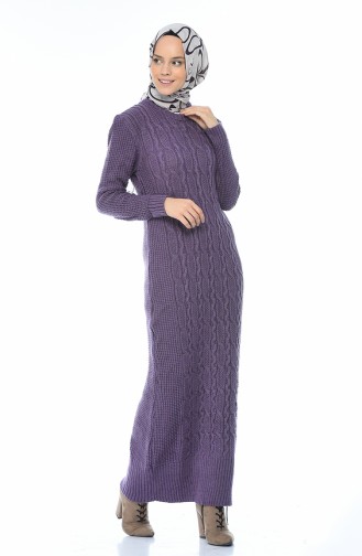 Tricot Dress Purple 1909-05