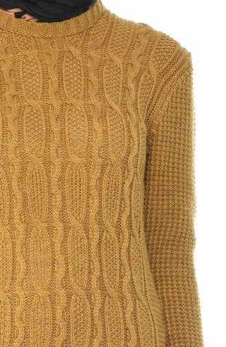 Tricot Dress Mustard Color 1909-07