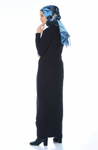 Tricot Dress Navy blue 1909-09