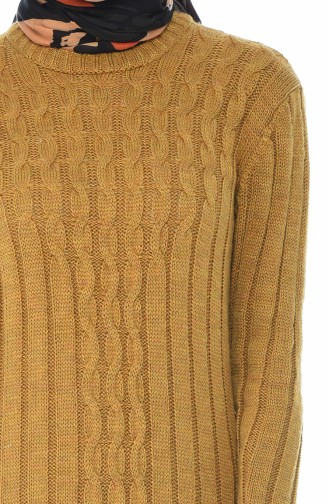 Tricot Long Dress Mustard 1920-03